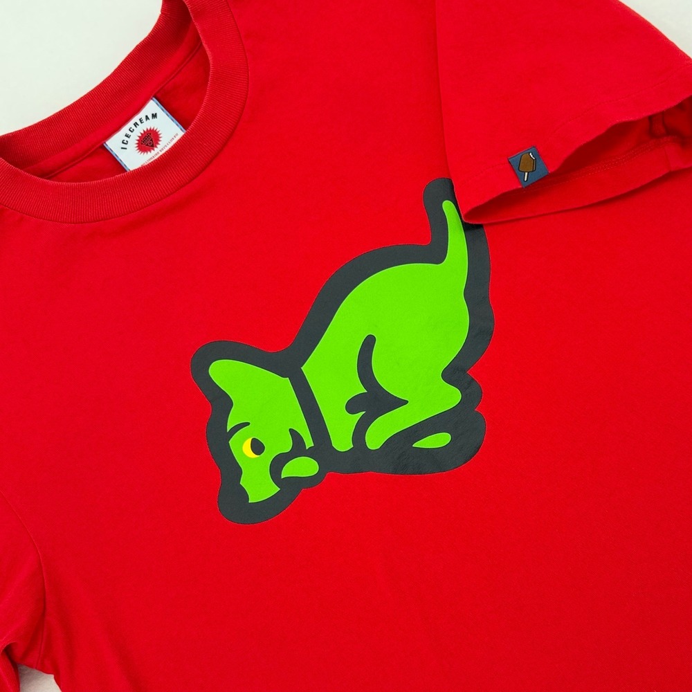 Ice Cream x Billionaire Boys Club BBC Running Dog T-Shirt Mens Size M Red